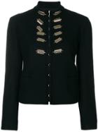 Nina Ricci Leaf Embellished Jacket - Black
