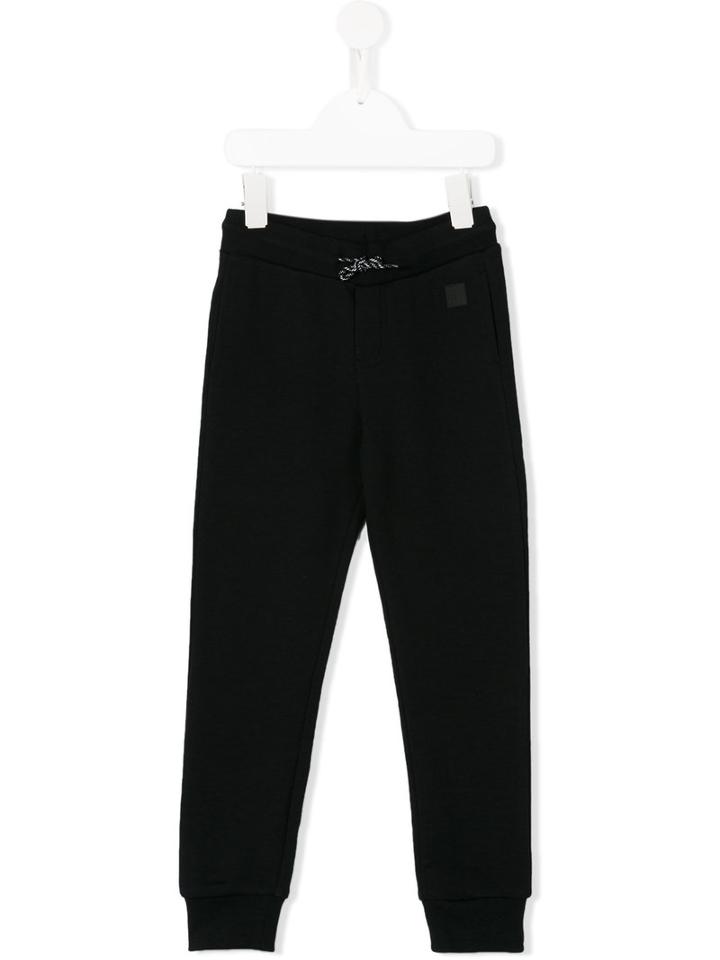 Dkny Kids Logo Print Track Pants, Girl's, Size: 6 Yrs, Black