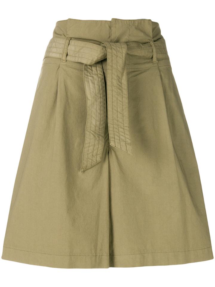 Barena Paperbag Waist Shorts - Green