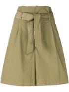 Barena Paperbag Waist Shorts - Green