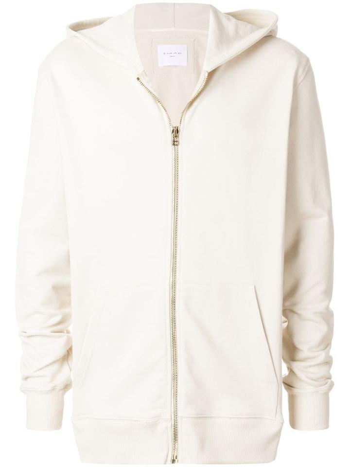 Ih Nom Uh Nit Long Sleeved Zipped Hoodie - Neutrals