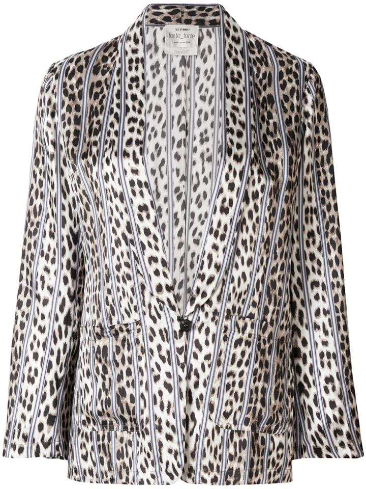 Forte Forte Animal Print Kimono Jacket - Nude & Neutrals