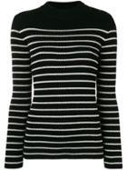 Saint Laurent Striped Sailor Sweater - Black