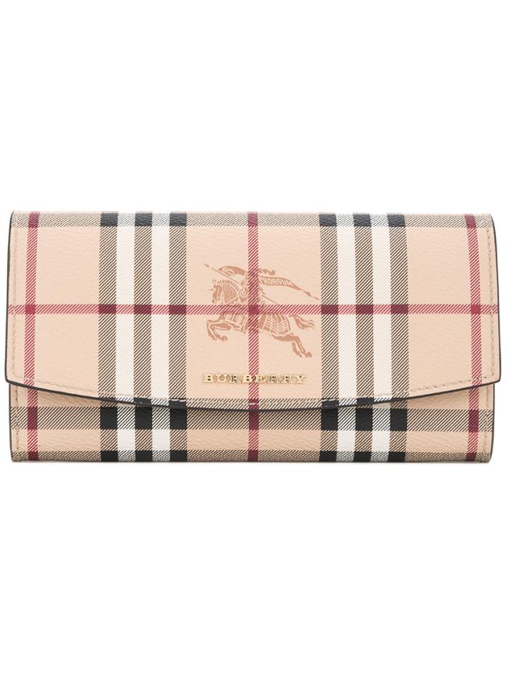 Burberry Classic Checked Wallet - Brown