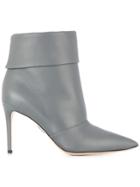 Paul Andrew Banner Stiletto Ankle Boots - Grey