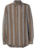 Uma Wang Striped Shirt - Brown