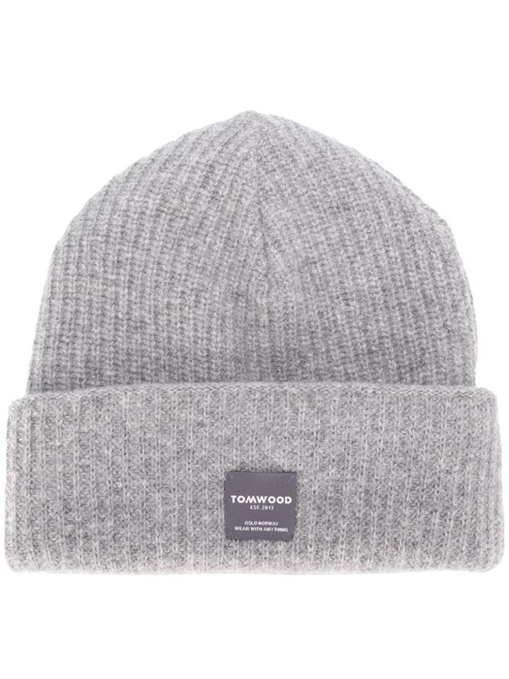 Tom Wood Tom Wood 18339100 100 Grey Melange Wool Or Fine Animal