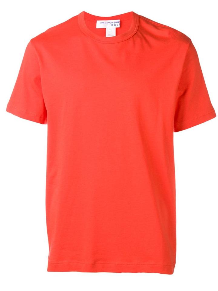 Comme Des Garçons Shirt Boys Logo Printed T-shirt - Red
