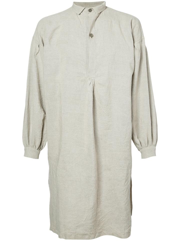 Horisaki Design & Handel - Raw Flax Tunic - Unisex - Linen/flax - 2, Nude/neutrals, Linen/flax