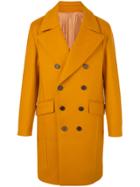 Wooyoungmi Broad Lapels Double-breasted Coat - Yellow & Orange