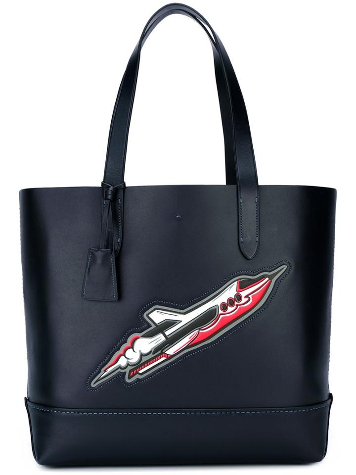 Coach Shuttle Patch Tote Bag, Men's, Calf Leather