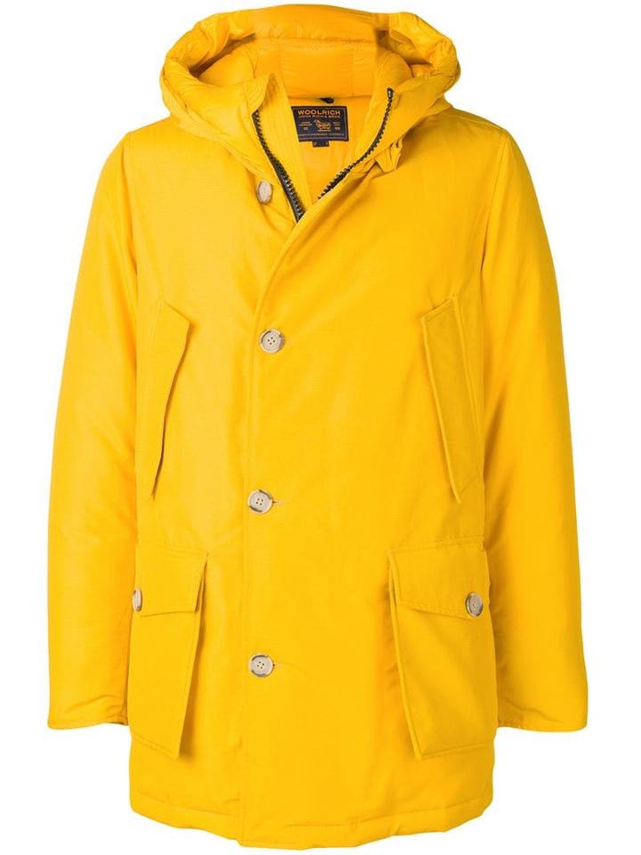 Woolrich Short Padded Coat - Yellow