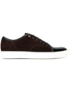 Lanvin Toe Cap Sneakers, Men's, Size: 9, Red, Calf Leather/rubber