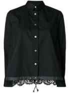 Sacai Long Sleeved Drawstring Shirt - Black