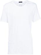 Atm Anthony Thomas Melillo Slub Jersey Crew Neck T-shirt, Men's, Size: Xxl, White, Cotton