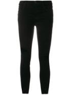 J Brand Ripped Skinny Jeans - Black