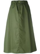 Sofie D'hoore - A-line Midi Skirt - Women - Cotton - 34, Green, Cotton