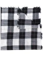 Isabel Marant Étoile - Loria Plaid Scarf - Women - Silk/wool - One Size, Black, Silk/wool