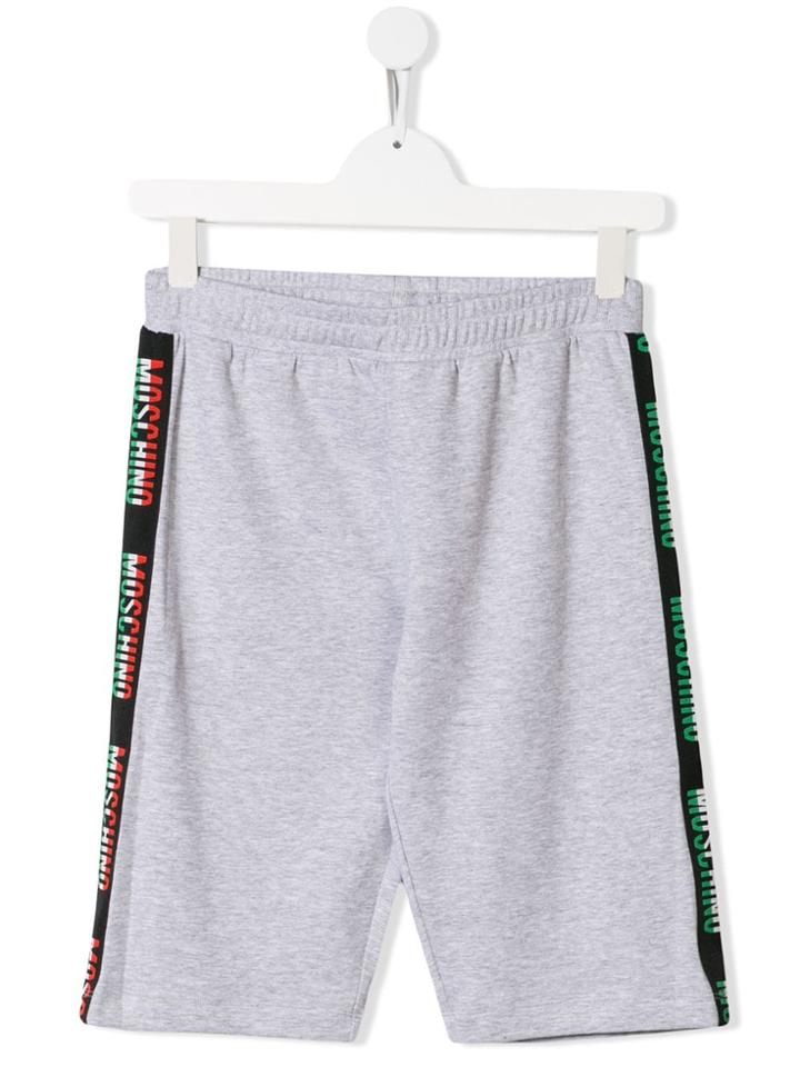 Moschino Kids Teen Side Panelled Bermuda Shorts - Grey