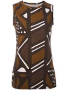 Labo Art - 'magda' Vest Top - Women - Cotton/spandex/elastane - 0, Brown, Cotton/spandex/elastane
