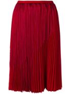 Marco De Vincenzo Pleated Skirt - Red