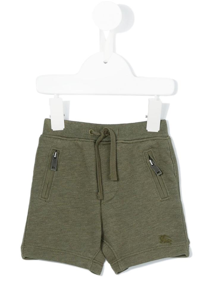 Burberry Kids - Elasticated Shorts - Kids - Cotton - 36 Mth, Green