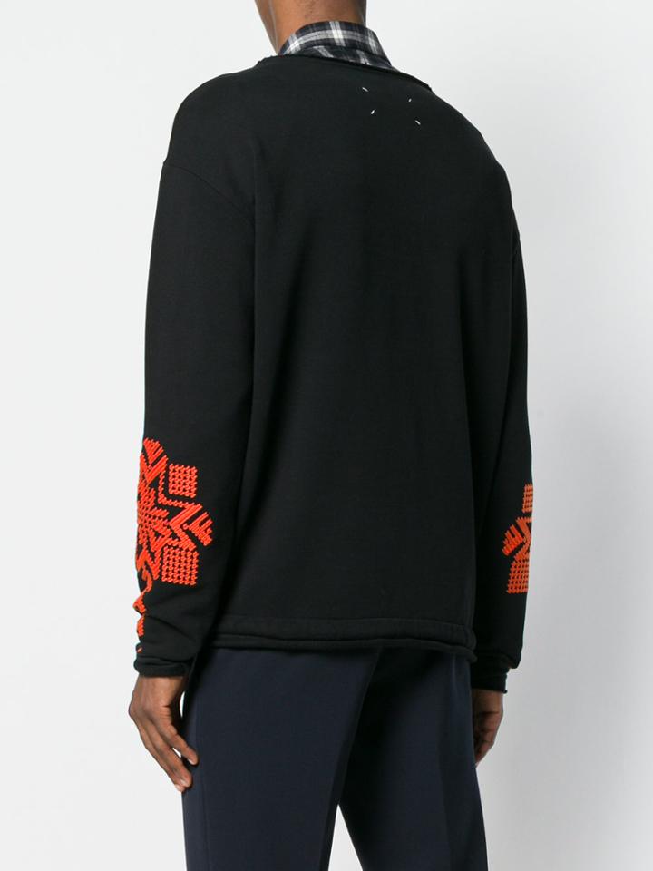 Maison Margiela Logo Patch Hoodie - Black