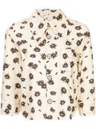 Marni Floral Printed Blouse - Nude & Neutrals
