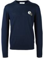 Ami Alexandre Mattiussi Embroidered Wolf Patch Sweater
