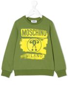 Moschino Kids - Question Mark Logo Sweatshirt - Kids - Cotton/spandex/elastane - 4 Yrs, Green