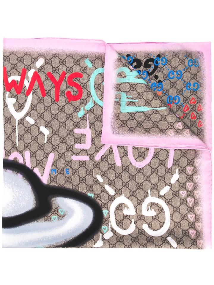 Gucci - Multiple Prints Scarf - Women - Silk - One Size, Silk