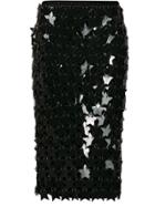 Paco Rabanne Star Pailette Skirt - Black