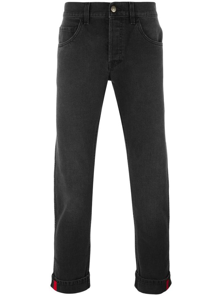 Gucci Slim Fit Jeans, Size: 31, Grey, Cotton
