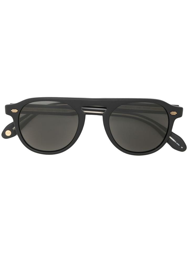 Garrett Leight Harding Aviator-style Sunglasses - Black