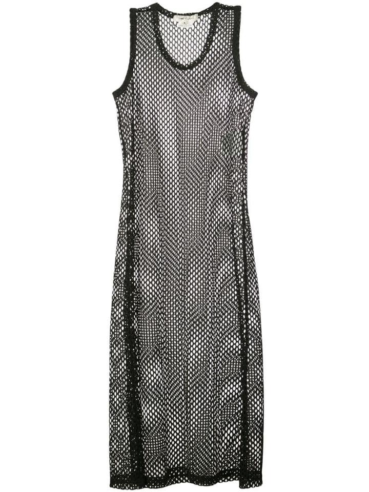 Comme Des Garçons Knitted Net Dress - Black