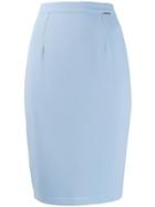 Styland Fitted Pencil Skirt - Blue