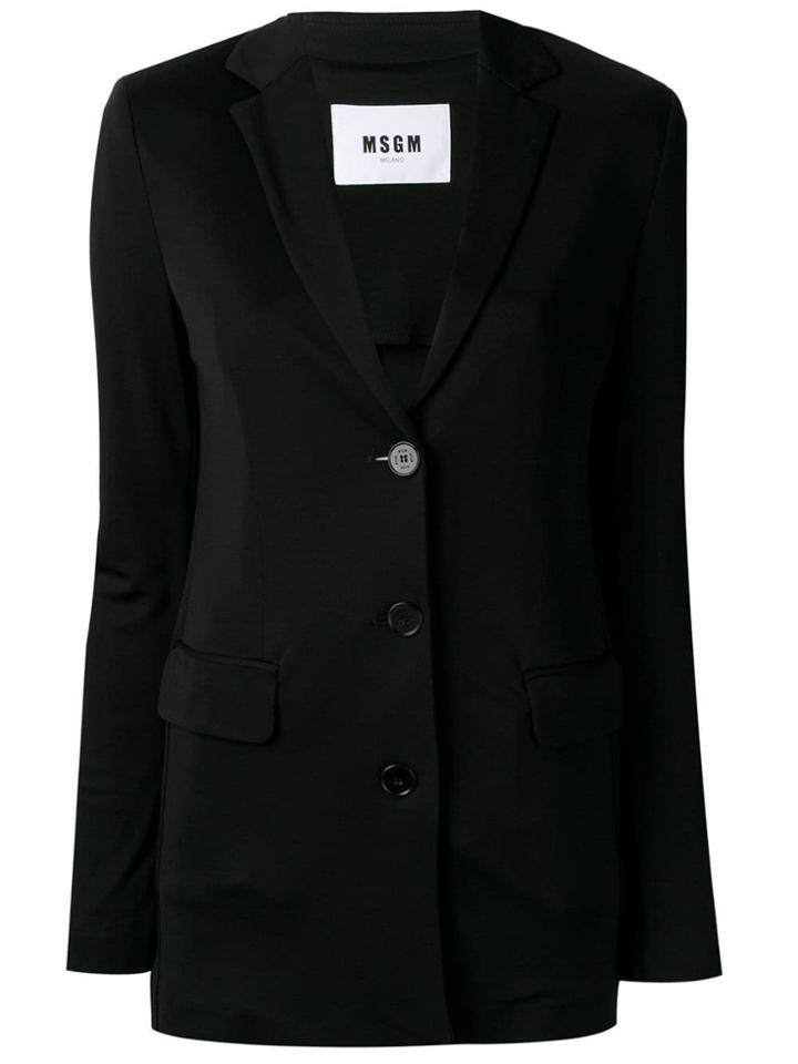Msgm Smart Blazer - Black