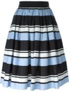 Dolce & Gabbana Striped Pleated Skirt