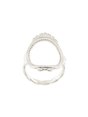 Bed J.w. Ford Decorative Oval Ring - Silver
