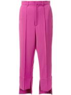 G.v.g.v. 'high Low Hem' Trousers, Women's, Size: 34, Pink/purple, Polyester