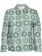 Comme Des Garçons Vintage Stiff Flowers Jacket - Green