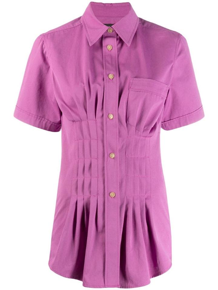Isabel Marant Cinched Pleated Blouse - Pink