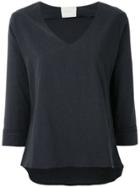 Framed Blusa Manga Longa Linen Framed - Black