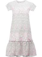 Giambattista Valli Peplum Hem Lace Dress, Women's, Size: 42, Nude/neutrals, Silk/cotton/polyamide/polyester