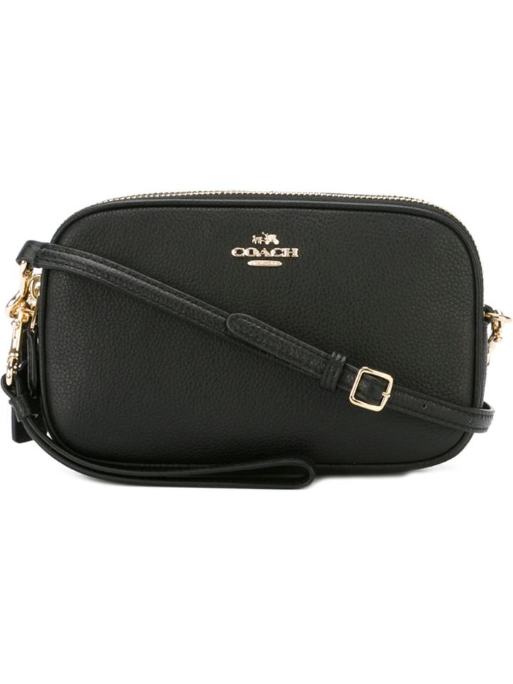 Coach Top Zip Crossbody Bag - Black