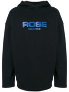 Martine Rose Logo Print Hoodie - Black