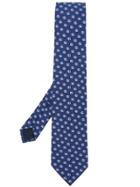 Gucci Double G Dot Pattern Tie - Blue