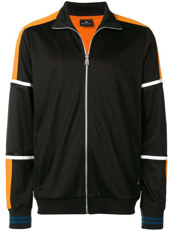 Ps By Paul Smith Stripe Detail Track Jacket - Black