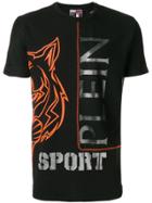 Plein Sport Slogan And Tiger Motif Print T-shirt - Black