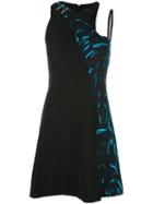 Versus Printed Detail Mini Dress, Women's, Size: 44, Black, Polyester/spandex/elastane/polyamide/viscose